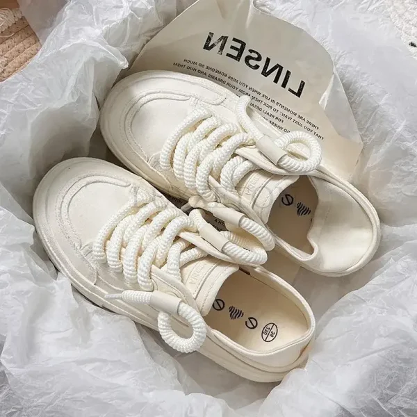 Thick Soled Canvas Fashionable Versatile with Increased Height Board Shoes for Comfort Breathability Two Pairs of Canvas Shoes