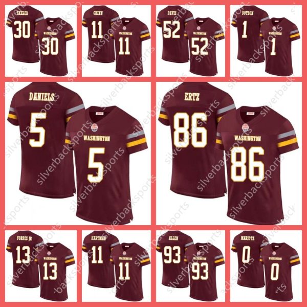 2024 Shxinet Custom Football Jersey Jayden Daniels Terry McLaurin American Football Jerseys Mens/Womens/Youth