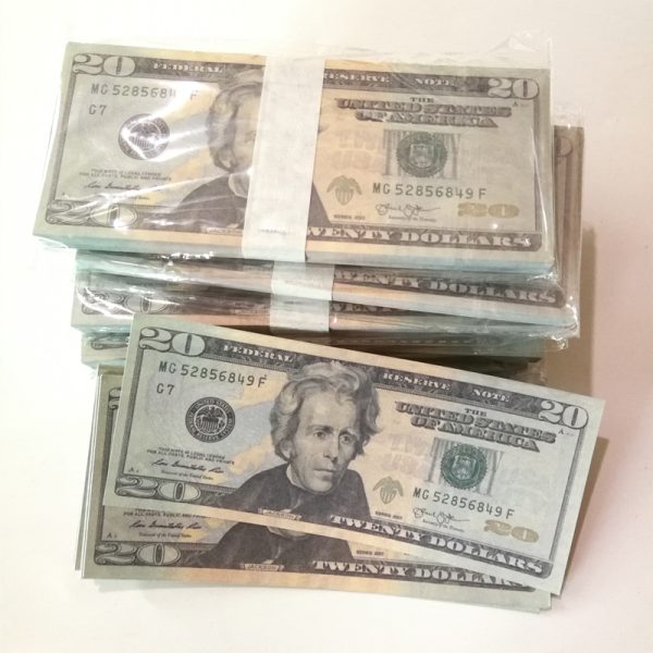 Wholesales Prop USA s Party Supplies Fake Movie Banknote Paper Novelty Toys 1 5 10 20 50 100 Currency Movies Money For Child Teaching