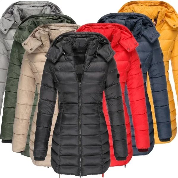 Womens Long Thickened Warm Jacket Coat Down Jacket 240920