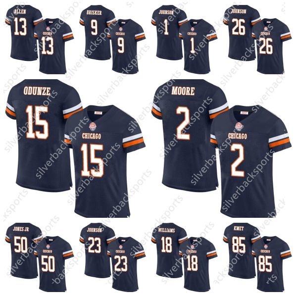 18 Williams 2024 Football Jerseys Rome Odunze DJ Moore Jaquan Brisker Darnell Wright Cole Kmet Devin Hester Walter Payton Montez Sweat Keenan Allen D'Andre Swift