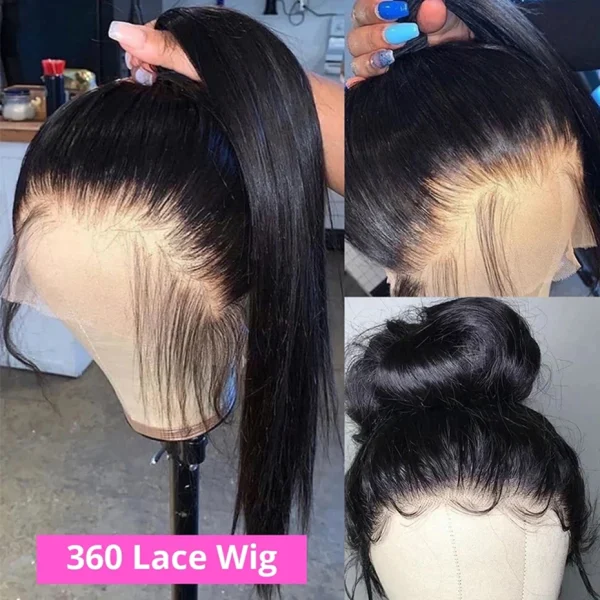 Wear Easy Go Peruvian Straight Lace Wig 13x4 Lace Front Wigs Pre-Cut Lace Human Hair Wigs Ready To Wear 360 Lace Closure Wig