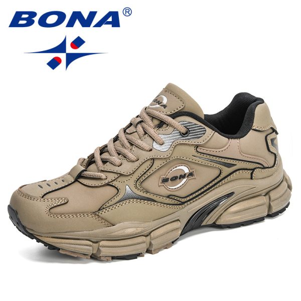 BONA 2023 New Designers Popular Action Leather Men Sneakers Outdoor Casual Fashion Man Leisure Footwear Walking Shoes Soft