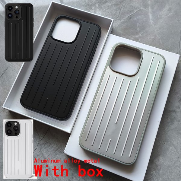 Travel phone Case for apple iPhone 16 pro max 16 15 14 13 12 Pro case designer phone case RIM Phonecase Silver aluminum alloy Luxury Weave CYG239148-10 dhgate