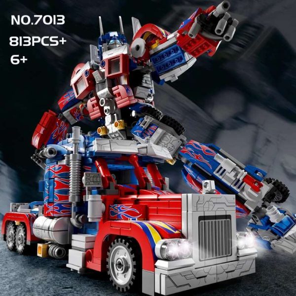 800Pcs Transformation Optimus Prime Bumblebee Building Bloc 10302 Truck Sport Car Bric Toy Gift For Kid Children