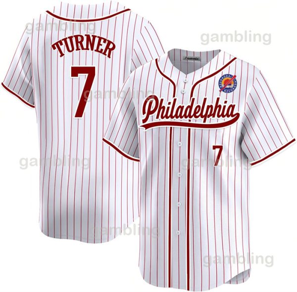 7 Trea Turner Mens/Youth/Women Designer Baseball Stitched Jerseys Herper Kyle Schwarber J.T. Realmuto Alec Bohm Nick Castellanos Aaron Nola