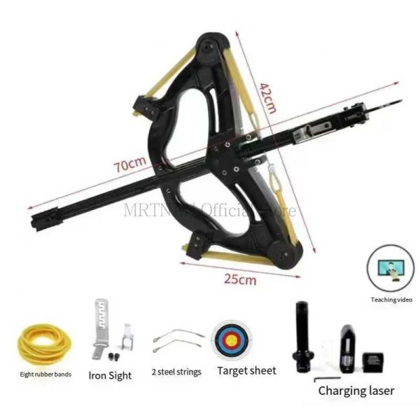 60 pound steel ball continuous shooting metal composite bow laser aiming pulley bow outdoor hunting and shooting practice kit W241007