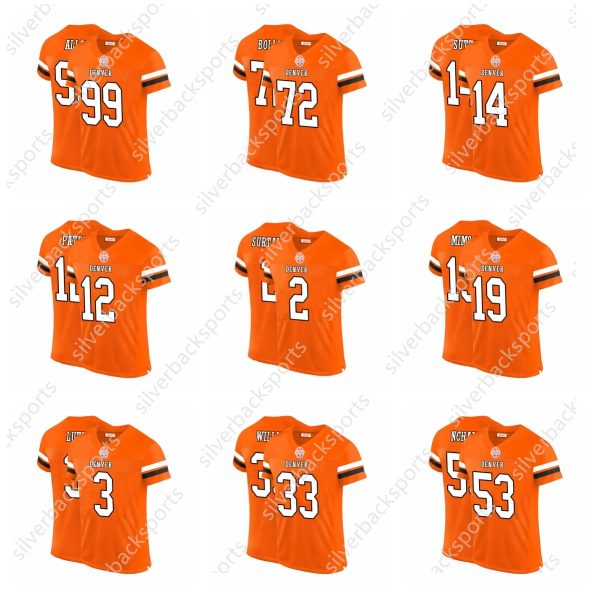 2 Patrick Surtain II 7 Elway Football Jersey 10 Bo Nix Marvin Mims Jr Mens Women Youth Custom Any Name Number