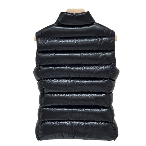 Women's Down Vest High Quality Pure Black Sleeveless Stand Collar Zipper 95% White Goose Down Coat Fashion Designer Winter Outdoor Warm Clothing New F1010