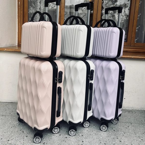 2 suitcases boarding luggage bag 20 inch portable little mom box 14 inch handbag handcart box rotator lightweight travel gift password box 241007