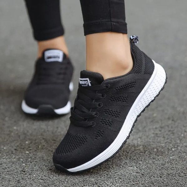 Women Casual Shoes Fashion Breathable Walking Mesh FlatShoesSneakers White Female Footwear 241016