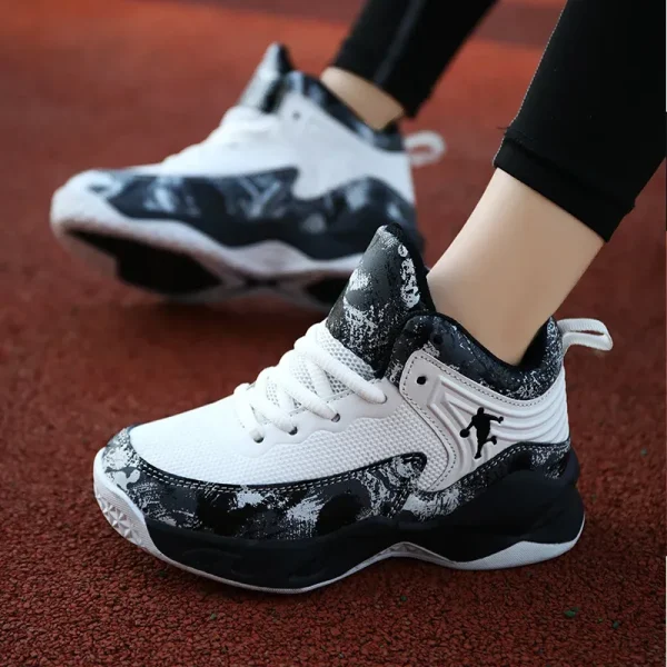 2024 Hot Boys Brand Basketball for Kids Sneakers Thick Sole Non-slip Children Sports Child Boy Basket Trainer Shoes