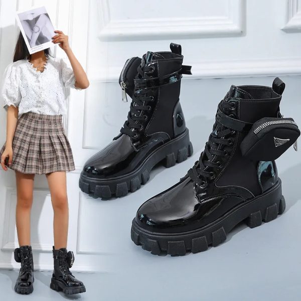 2024 New Designer White Winter Women's Shoes Platform Boots Snow Boots Women's Large Warm Botas