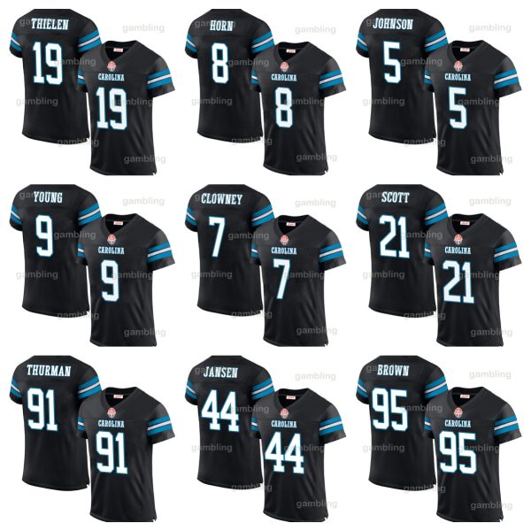 XavierLegette Football Jersey Men/Women/Youth Customized Any Name Number ChristianMcCaffrey LukeKuechly JoyceeHorn TerraceMarshallJr 21 Jeremy