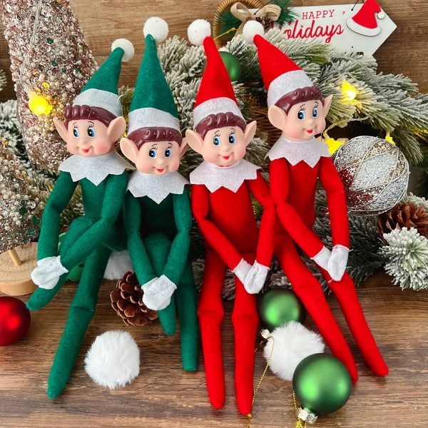 2023 Elf Ornaments Christmas Tree Holiday Decorations Plush Doll Car Decor