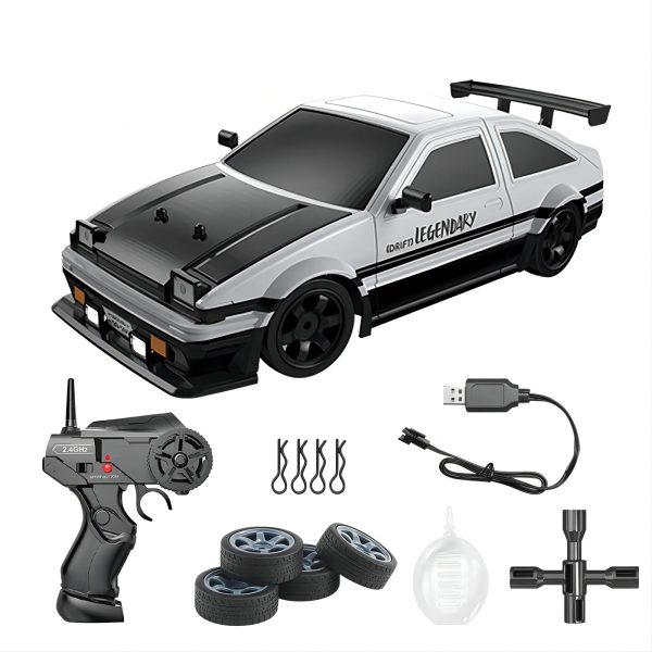 2.4G Drift Rc Car 4WD High Speed RC Drift Car Toy Remote Control Model Vehicle Car RC Vehicle Toy with Light Spray for Child 241028