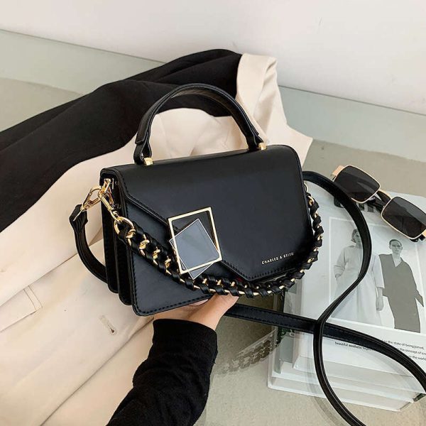 Women's 2024 new chain shoulder crossbody fashionable and versatile hand-held small square bag Bags