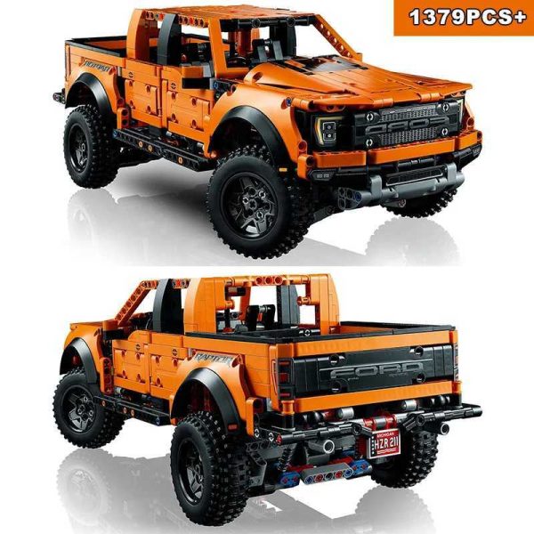 Technical 42126 1 10Ford Raptors F-150 Pickup Truck Racing Car Building Blocks Vehicle Assemble Model Bricks Toys for Kids GiftsXJ241029