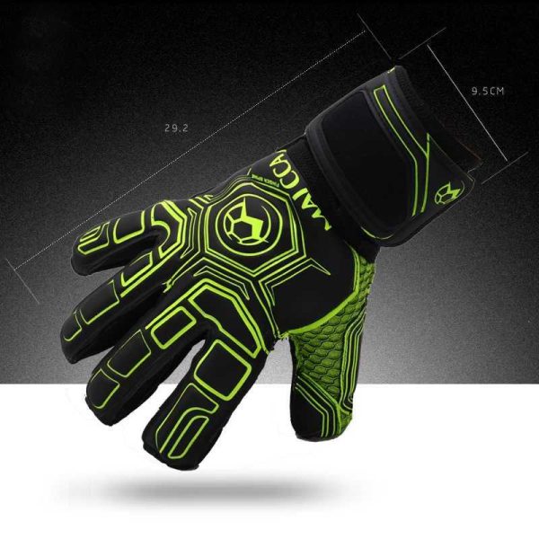 4MM Latex Goalkeeper Gloves Finger Protection Thickened Soccer Goalie Gloves Profional Football Goalkeeper GlovesXJ241030