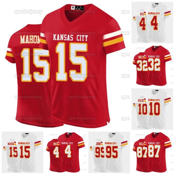 15 Patrick Mahomes Travis Kelce Harrison Butker Football Jersey Rashee Rice Chris Jones Nick Bolton Isiah Pacheco Trent McDuffie Xavier Stitched Any Name And Number