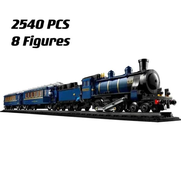 Blocks 2024 NEW Express Train Building Blocks Set 140th anniversary luxury train Bricks DIY Toys for Children giftsY2411055T4B