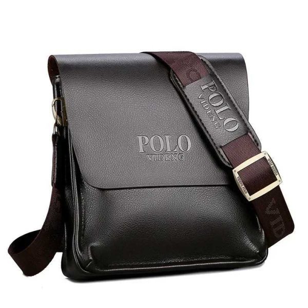 The leisure business single shoulder bag Polo vertical bag man trend inclined shoulder bagC241106