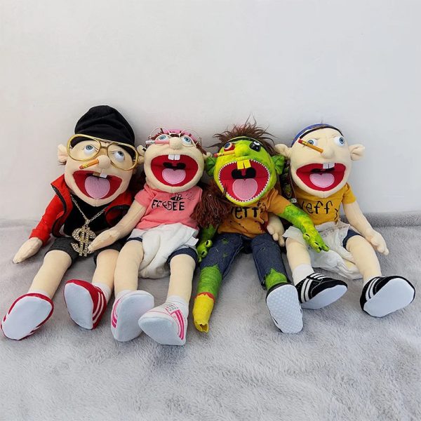 Anime Plush Fun Boy Hand Cloth Jeffy Refers To Doll Telg A Story Puppet and Kids Gift 240127