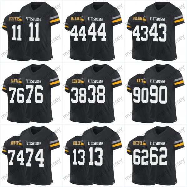 Watt Cities Football Jerseys Frazier Jefferson Matakevich Polamalu Fautanu Edmunds Anderson Miller McCollum Woodson Bleier Queen Custom Jersey