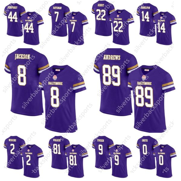 2024 Derrick Herny 8 Lamar Jcakson Football Jersey 52 R.Lewis Mens/Womens/Youth Customized Any Name Number Jerseys Wear