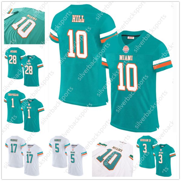 17 Jaylen Waddle Football Jersey 10 Tyreek Hill 13 Dan Marino 1 Tua Tagovailoa 99 Jason Taylor 8 Jevon Holland 2 Chase Edmonds 29 Brandon Jo Men/Women/Youth