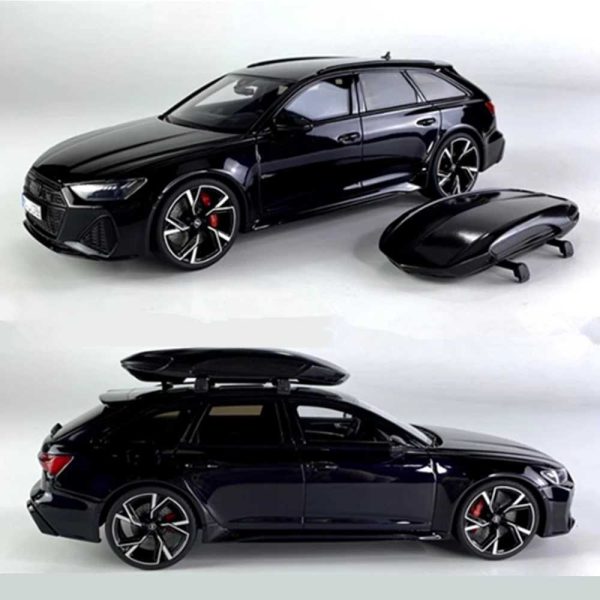 1/18 Audi RS6 Avant Station Wagon Alloy Car Model Diecasts Metal Sports Car Vehicles Model Simulation Sound Light Kids Toys GiftXJ241109