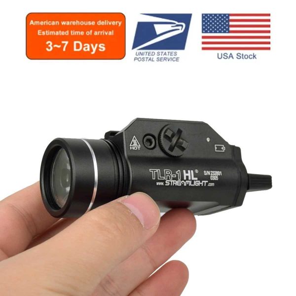 Tactical weapon flashlight metal 1000 lumens TLR1 D flash 20mm Glock 17 air gun rifle TLR7 reconnaissance torch hunting gun light W241112