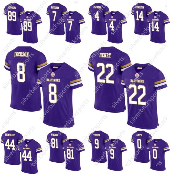 2024-25 Ravenes Derrick Herny 8 Lamar Jcakson Football Jersey 52 R.Lewis Mark Andrews Justin Roquan Smith Men/Women/Youth Customized Any Name Number Jerseys Wear