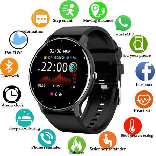 2024 New Smart Watch Wen Men Fl Touch Sn 5.2 Call Waterproof Watch Sports Fitness Tracker Factory IP67 ZL02 Y241114