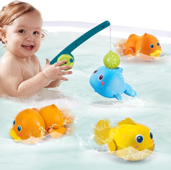 Bath Toys for Toddlers, Magnetic Fishing Games Kids Bathtub Toys