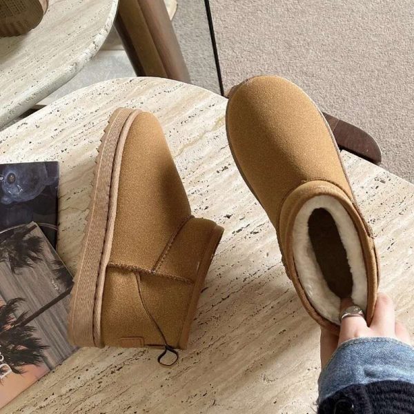 2024 New Women Winter Ultra Mini Boot Designer Australian Platform For Leather Warm Ankle Fur Booties Boots Se ies s