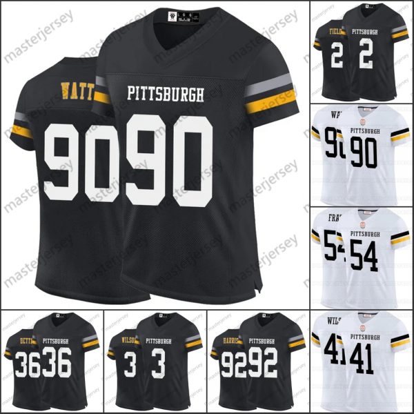 90 Watt Pickens Harris Fields Porter Jr. Football Jerseys Freiermuth Queen Frazier Highsmith Custom All Stitched Name and Number