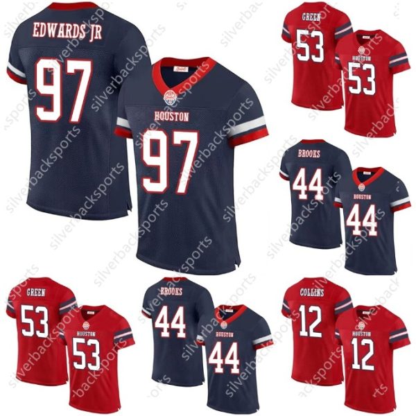 2024 Edwards Jr Football Jerseys C.J. Stroud 5 Jalen 3 Tank 24 Derek 12 Nico 31 Dameon 1 Stefon All Embroidery Custom Any Name Any Number Game Football Jerseys