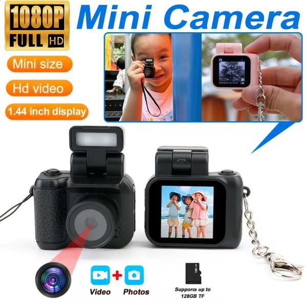 Y4000 HD 1080P Mini Camera with Flash and Battery Dock Portable Video Recorder DV LCD Screen Childrens Campus Retro Camera 241121