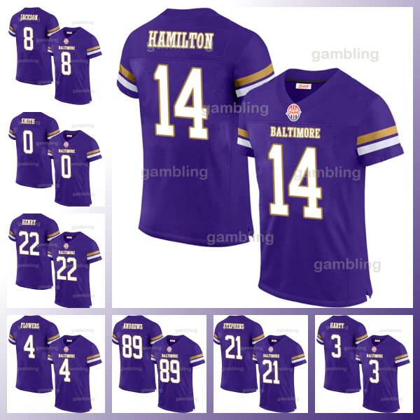 2024 Derrick Herny 8 Lamar Jcakson Football Jersey 52 R.Lewis 14 Hamilton Mens/Youth Customized Any Name Number Hot Sale Jerseys Wear