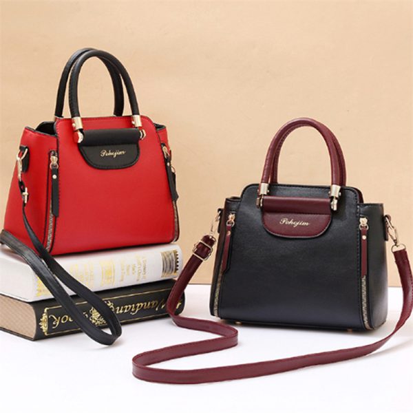 Women's Bags 2023 New Fashion Women's Bags Hit Color Hand-held Bag Europeand The United States All-match Shoulder Messenger Bag