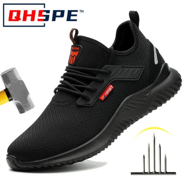 Work Sneakers Steel Toe Shoes Men Safety Shoes Puncture-Proof Work Shoes Boots Fashion Indestructible Footwear Security 241125