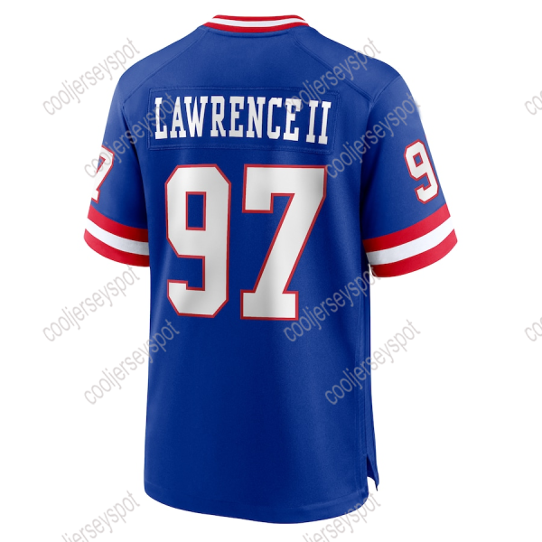 #97 Lawrence II 1 Nabers 56 Taylor 0 Burns 5 Thibodeaux 8 Jones 15 DeVito Football Jersey Custom Any Name Number S-XXXL Mens Womens Youth