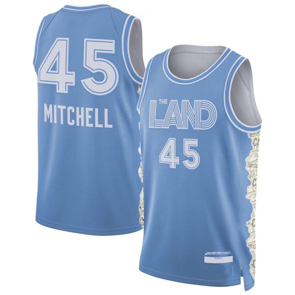 45 Mitchell 2024 25 City Basketball Jersey Jarrett Allen Darius Garland Caris LeVert Georges Niang Isaac Okoro Craig Porter Jr. Max Stru Dean Wade