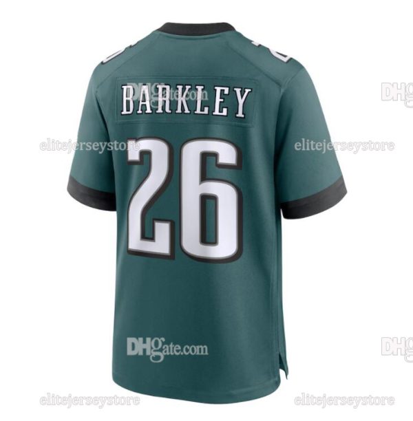 26 Saquon Barkley 2024 25 Football Jersey Jalen Hurts Kenny Pickett Jason Kelce Brown Miles Sanders DeVonta Smith Haason Reddick Swift Carter White