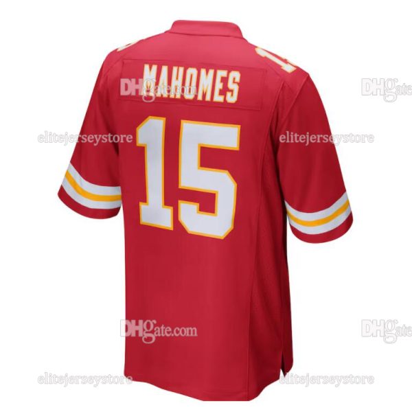 15 Patrick Mahomes 87 Travis Kelce 95 Chris Jones 2024 25 Football Jersey 10 Isiah Pacheco 32 Nick Bolton Creed Humphrey Derrick Thomas Football Jerseys