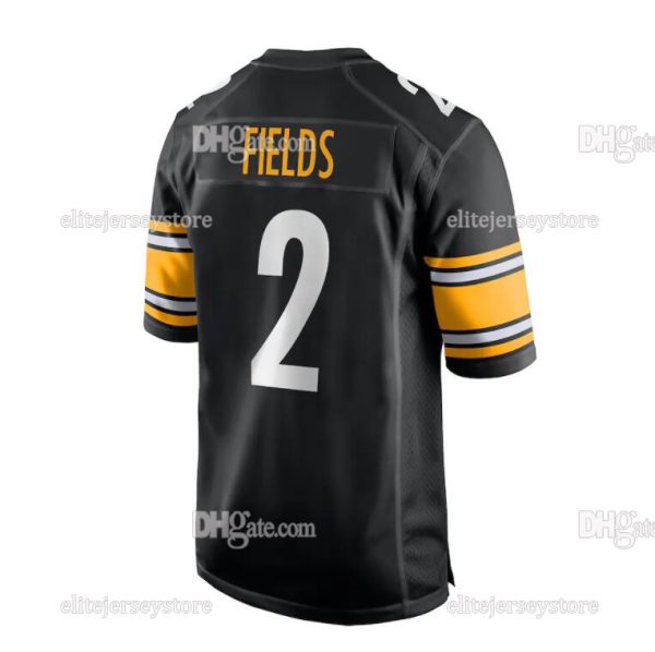 2 Justin Fields 2024 25 Football Jersey George Pickens Joey Porter Jr Franco Najee Harris Troy Polamalu Fitzpatrick Freiermuth Custom