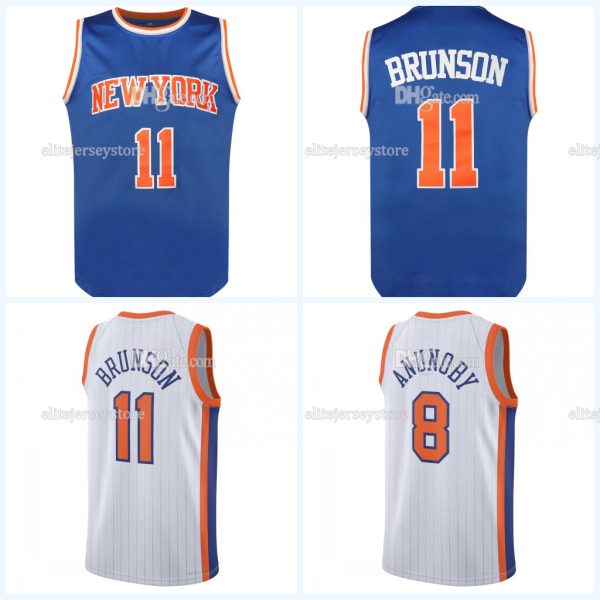 11 Jalen Brunson 2024 25 City Jersey Josh Hart Moses Brown OG Anunoby Precious Achiuwa Miles McBride Cameron Payne Moses Brown Jerseys CUSTOM MEN WOMEN YOUTH