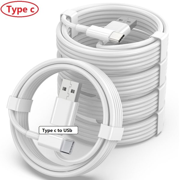 1M 3FT White Type c USB C / Micro USb Data Charger Cable For Samsung S10 S20 S23 S24 Xiaomi Huawei Android phone Best Customer Order Easy Link