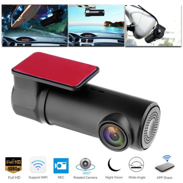 1080P Wifi Mini Car DVR Dash Camera Night Vision Camcorder Driving Video Recorder Dash Cam Rear Camera Digital Registrar